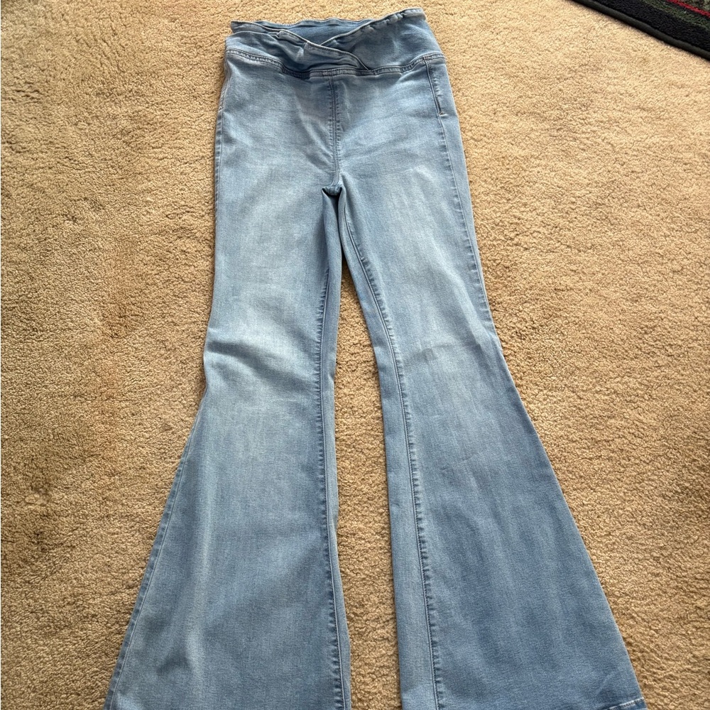 We the free , Light Blue Wide Leg Jeans